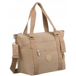 Duży shopper damski z tkaniny nylonowej - Peterson