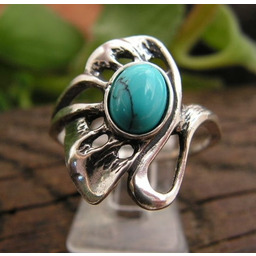 BLUMILA - srebrny pierścionek z turkusem