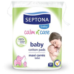 SEPTONA Baby Płatki bawełniane dla dzieci, 50szt.