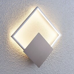 Lampa Ścienna Lindby, Anays, chromowy, salon, tworzywo sztuczne,