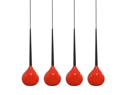 Aga 4 Red - Azzardo - lampa wisząca