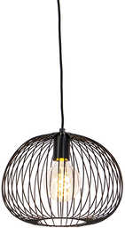 Designerska lampa wisząca czarna - Wire Dough