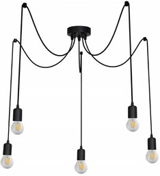 Lampa wisząca Pająk 5 ramienna E27 1,5m