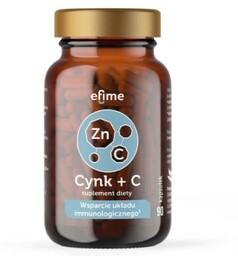 EkaMedica Efime Cynk + witamina C, 90kaps.