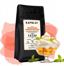 Kawa smakowa mielona 500 g ŚMIETANKA Z BRZOSKWINIAMI