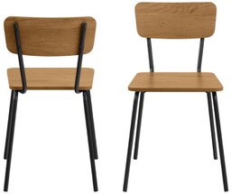 Krzesło do jadalni Peru (00542), drewniane, minimalistyczne