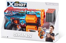 Zuru, X-Shot wyrzutnia SKINS-DREAD + 12 strzałek