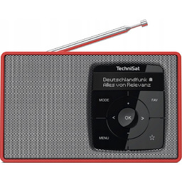 Radio TECHNISAT Digitradio 2 Cyfrowe Czerwono-srebrny