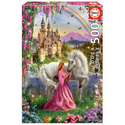 Educa, puzzle, Wróżka i jednorożec, 500 el.