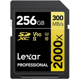 Lexar SDXC 256GB Professional 2000x UHS-II U3 (