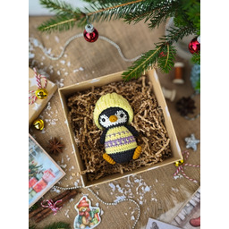 Pakamera Mały pingwinek w pudełku, Zabawka na prezent,