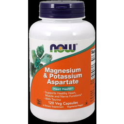 Suplement diety, NOW FOODS Magnesium & Potassium Aspartate