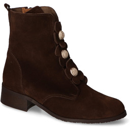 Botki Nicole 3085/112 Czekoladowe zamsz
