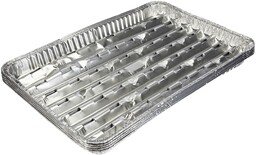 Papstar Aluminiowa tacka grillowa, aluminium, srebrna, 34 x