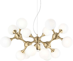 Lampa designerska wisząca NODI SP15 mosiądz 241012 -
