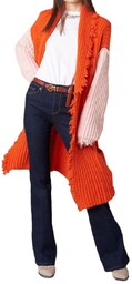 Sweter damski Silvian HeachLong Cardigan Avesta kardigan narzutka-XS