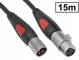 Kabel Xlr/cannon 3P/wtyk-XLR/CANNON 3P/gniazdo 24 Gold Prolink Acoustic