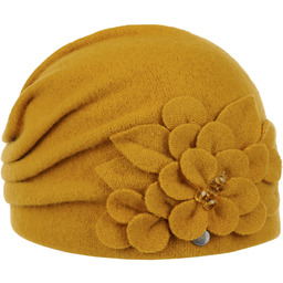 Czapka Wełniana Zikana by Lierys, musztardowy, One Size