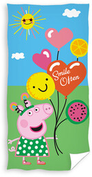 Carbotex, Ręcznik Bawełna 140X70Cm Świnka Peppa Pig