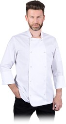 BLUZA KUCHARSKA OCHRONNA REIS MEZZO; BIAŁY (XXXL)