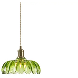 Markslojd Wisząca lampa szklana KURAGE zielona 109177 1xE27