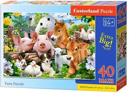 Castorland PUZZLE 40 MAXI - FARM FRIENDS CASTOR