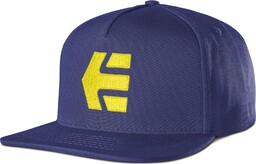 czapka z daszkiem ETNIES - Icon Snapback Navy/Yellow