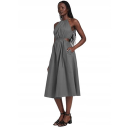 Guess Szara Sukienka z Bawełny z Halterowym Dekoltem