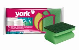 ZMYWAK KUCHENNY YORK 3 szt. profilowany zmywaki myjki