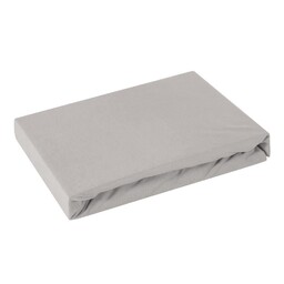 Design 91 Prześcieradło jersey z gumką 240x220 srebrne