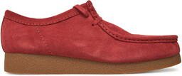 Półbuty Clarks Wallabee  26180921 Czerwony