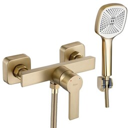 Złota szczotkowana bateria prysznicowa Argus Rea Gold Brush