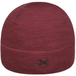 Czapka Midweight Melange Merino Wool by BUFF, bordowy,