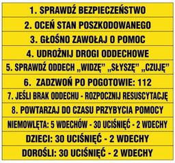 Pierwsza pomoc - żółta