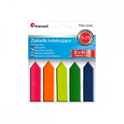 Zakładki indeksujące 5k PP strzałki Titanum TI407538-15196