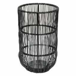 Czarny Lampion Na Tealight Druciany Clayre & Eef