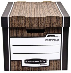 Pudło na archiwa WOODGRAIN - Brązowe - 10