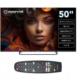 Telewizor Led Manta 50LUV125E 50" 4K Uhd czarny