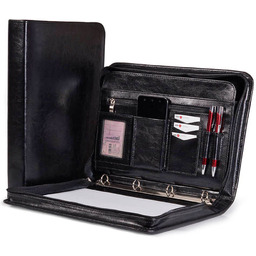 Aktówka skórzana A4 TIZANO BWS01 czarna