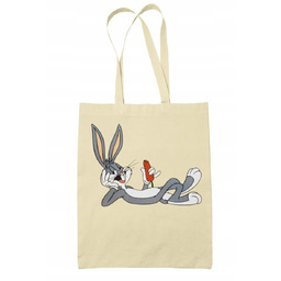 Torba Shopper-Materiał-Na Ramie-Prezen-Królik Bugs