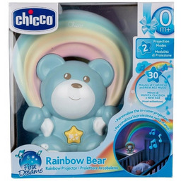 Miś Z Projektorem Rainbow Niebieski, Chicco