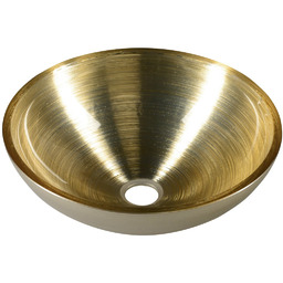 MURANO SOFT BROWN umywalka szklana nablatowa, średnica 40cm,