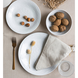 Lubiana Oriental Biały Serwis Obiadowy 12/36 El Biała