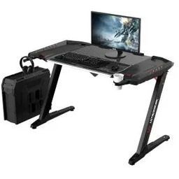 Ultradesk ROCKET 128cm Czarny Biurko gamingowe