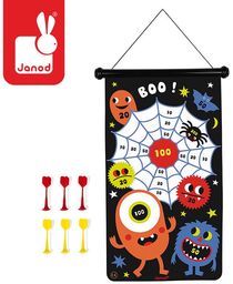 Gra zręcznościowa Halloween J02076-Janod, rzutki dla dzieci