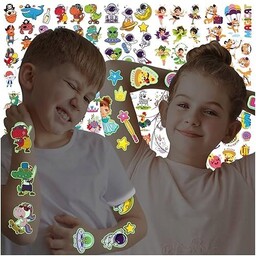 Świecące tatuaże dla dzieci neonowe 134 naklejki