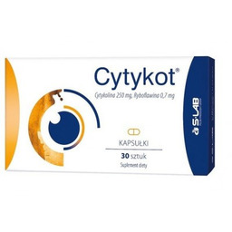 Cytykot ( Cytykolina 250mg, Ryboflawina 0,7mg ), 30