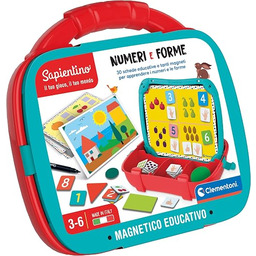 Clementoni 16715 Sapientino Walizka magnetyczna do nauki liczb,