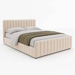 Łóżko tapicerowane z pojemnikiem SFG0167P 160x200 Boucle Beż
