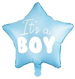 Balon foliowy "It''s a boy" na baby shower
